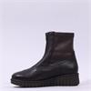 Pepe Saenz Sara Front Zip Wedge Boot - Brown Leather